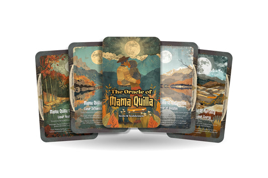 The Oracle of Mama Quilla – A Moon Goddess Oracle Deck – 22 Oracle Cards – Mother of Night & Time