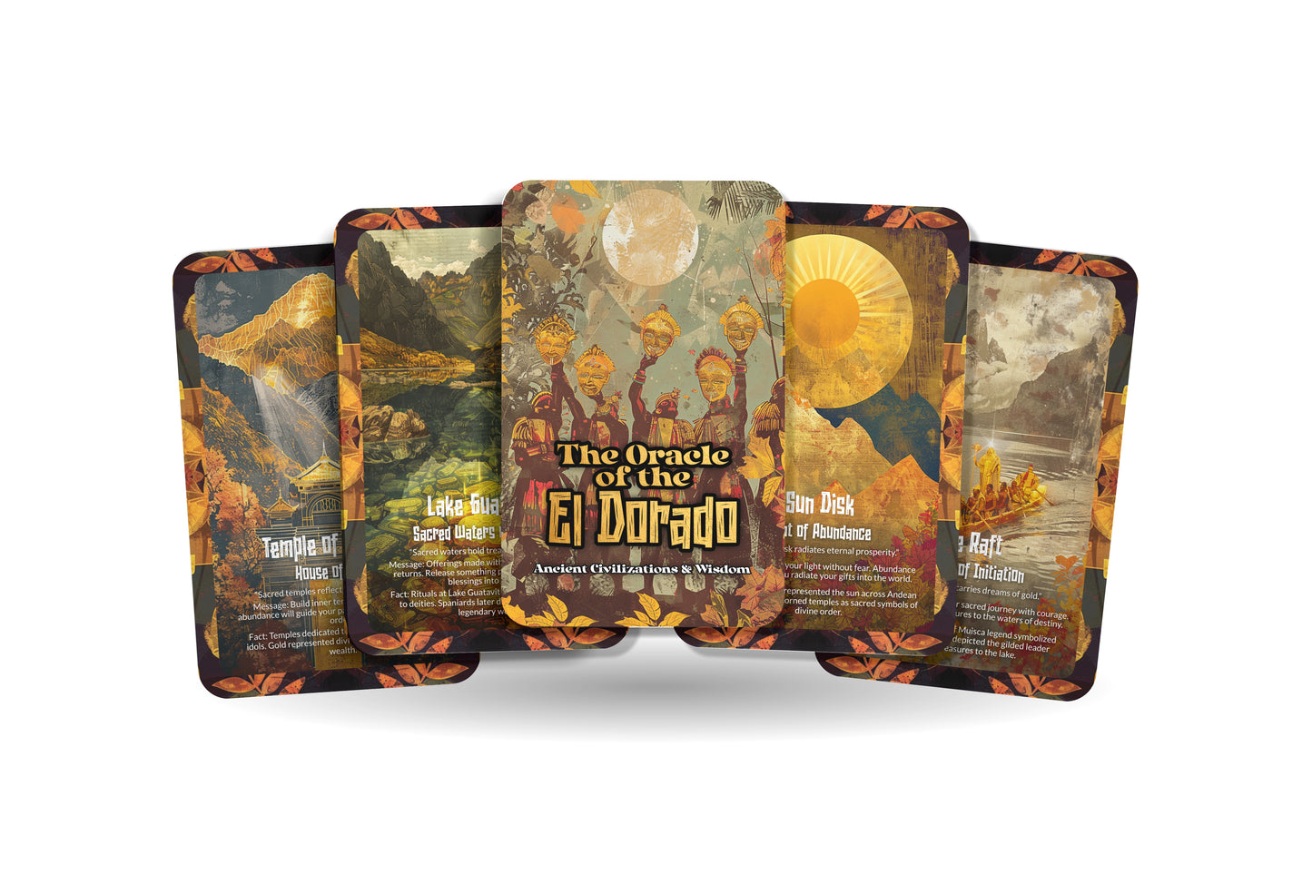 The Oracle of El Dorado – A Lost Civilization Oracle Deck – 22 Oracle Cards – Legends of Ancient Gold