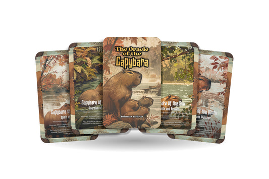 The Oracle of the Capybara – A Gentle Water Oracle Deck – 22 Oracle Cards – Harmony of River & Land
