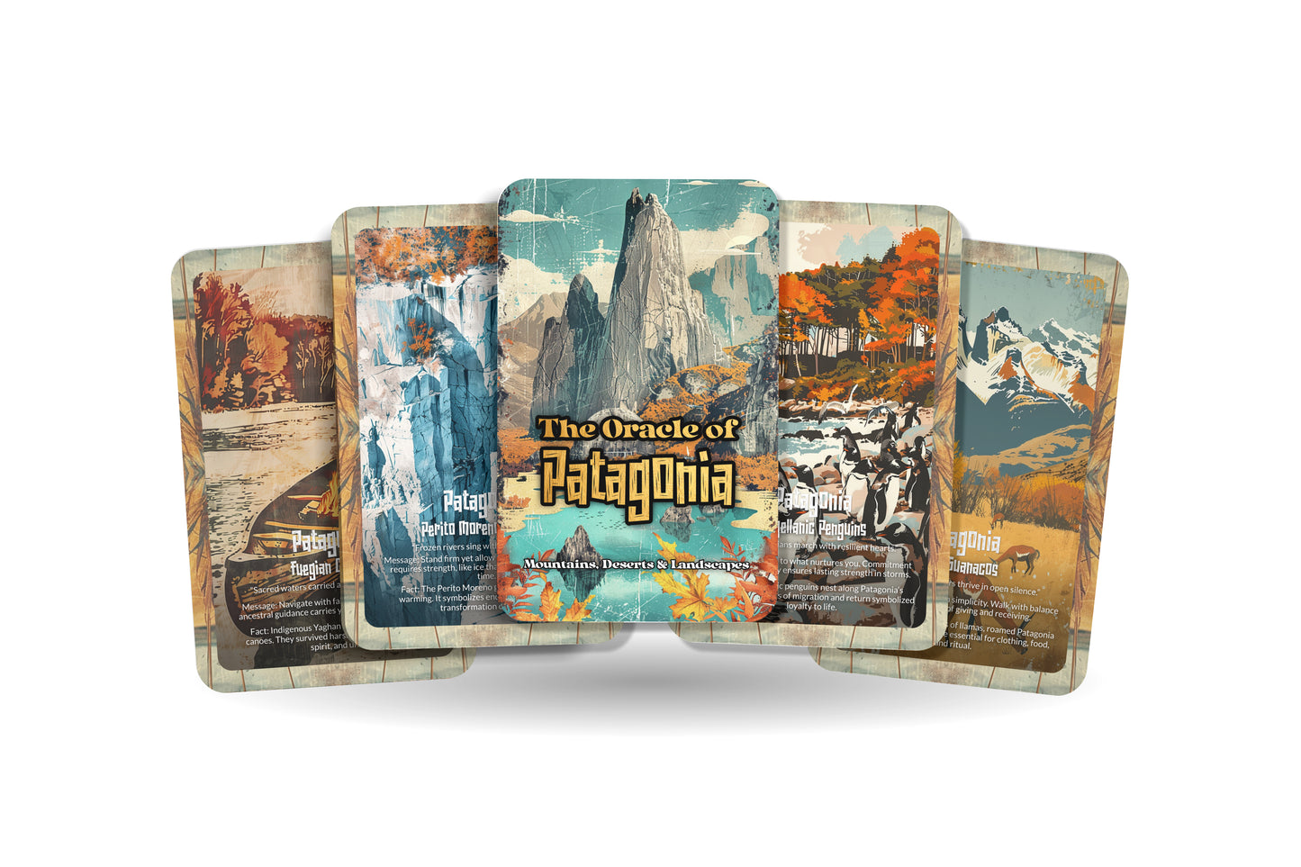 The Oracle of Patagonia – A Wilderness Oracle Deck – 22 Oracle Cards – Lands of Ice, Wind & Fire