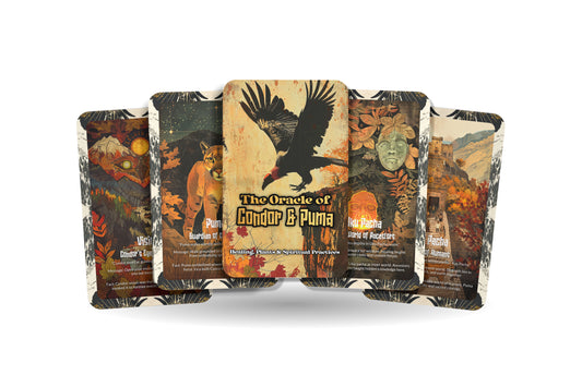 The Oracle of Condor & Puma – A Dual Spirit Oracle Deck – 22 Oracle Cards – Sky & Earth Guardians of the Andes