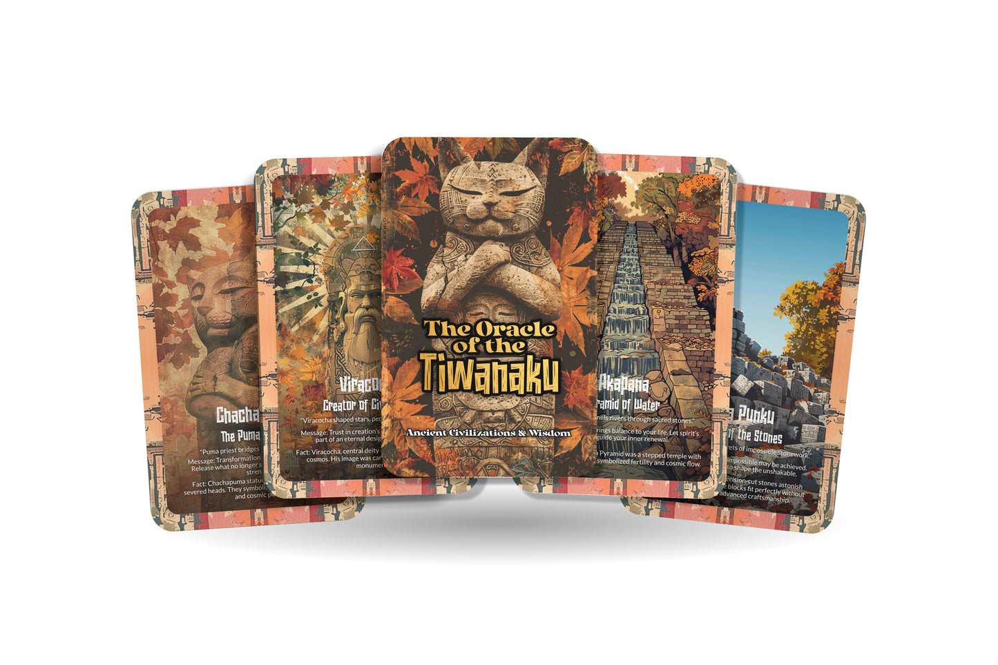 The Oracle of Tiwanaku – A Lost Civilization Oracle Deck – 22 Oracle Cards – Portals of Andean Wisdom