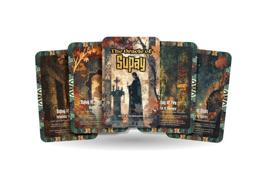 The Oracle of Supay – An Underworld Oracle Deck – 22 Oracle Cards – Keeper of Death & Darkness