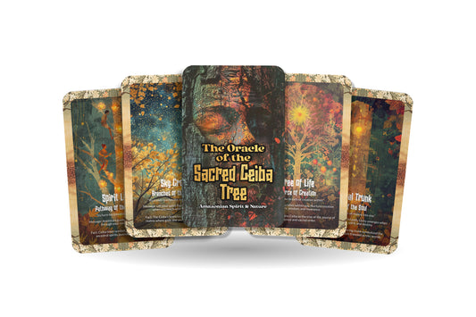 The Oracle of the Sacred Ceiba Tree – A World Tree Oracle Deck – 22 Oracle Cards – Axis of Earth, Sky & Underworld