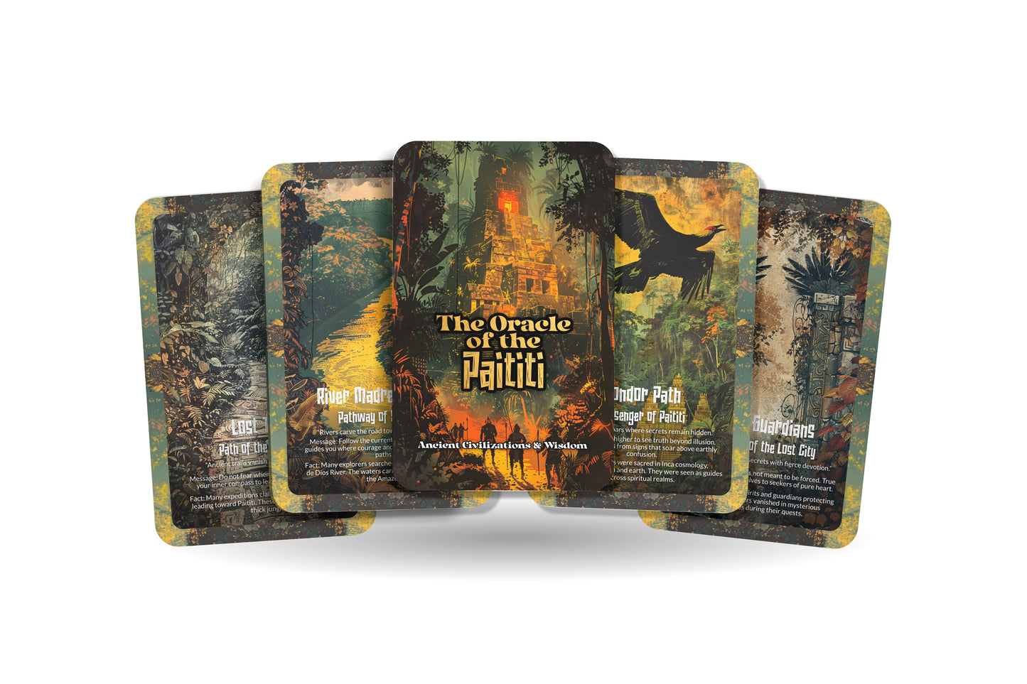The Oracle of Paititi – A Hidden Realms Oracle Deck – 22 Oracle Cards – Mystical City of Lost Treasures