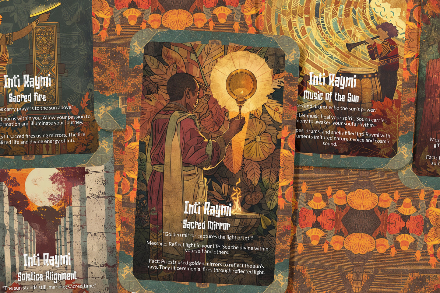 The Oracle of the Sun Festival – A Solar Celebration Oracle Deck – 22 Oracle Cards – Power of Light & Renewal