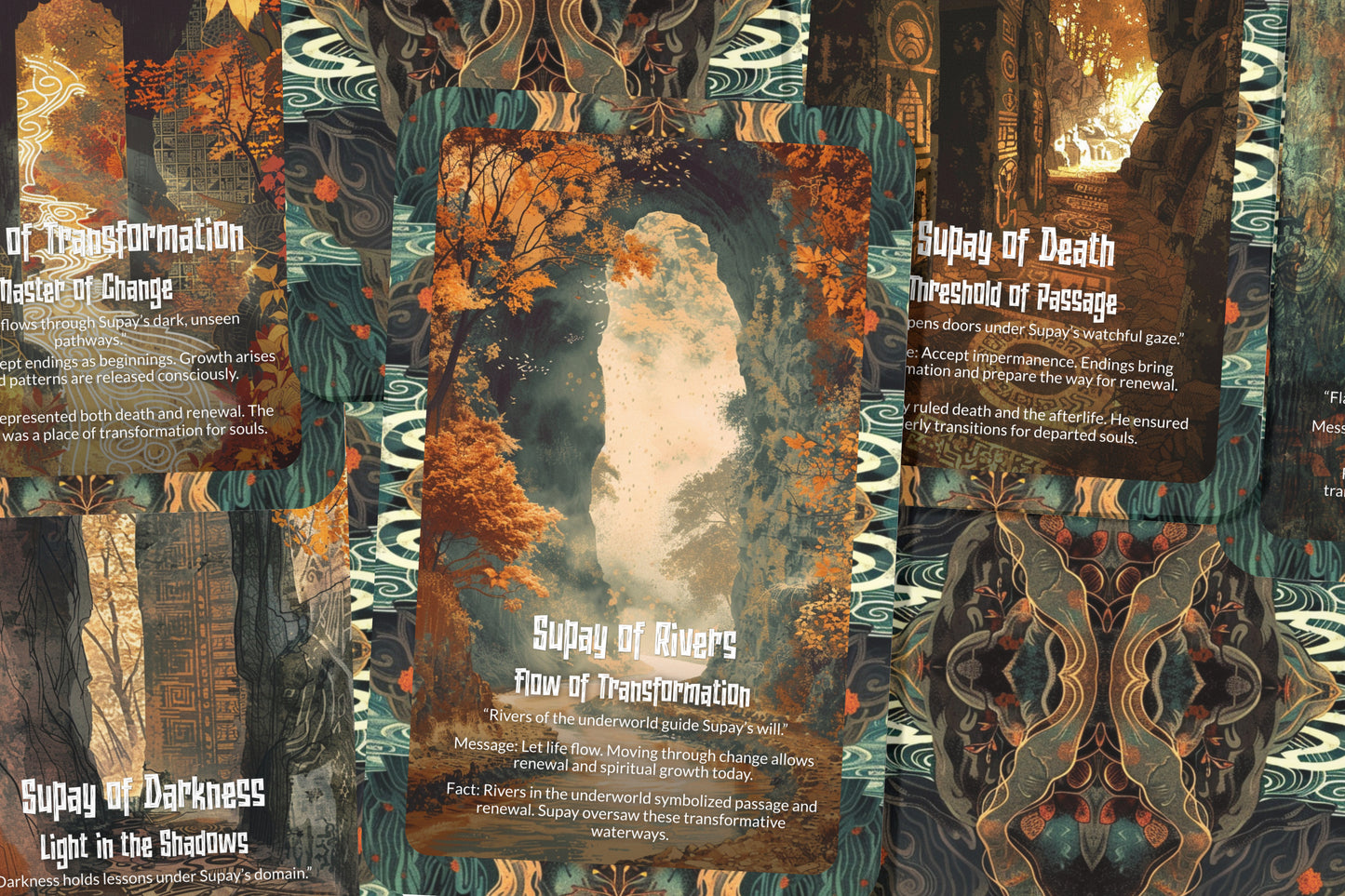 The Oracle of Supay – An Underworld Oracle Deck – 22 Oracle Cards – Keeper of Death & Darkness