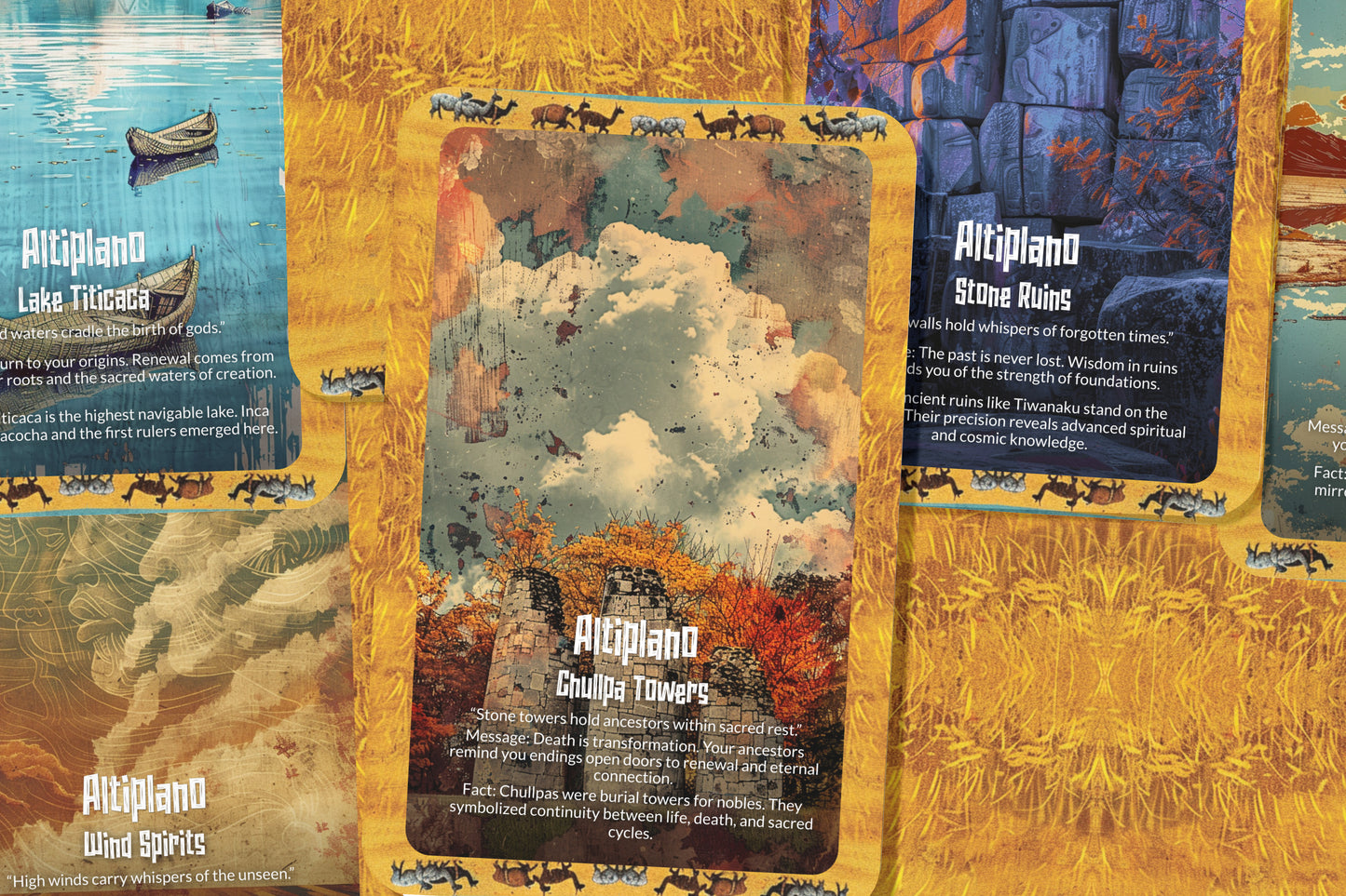 The Oracle of the Altiplano – A High Plains Oracle Deck – 22 Oracle Cards – Spirit of the Andean Plateau