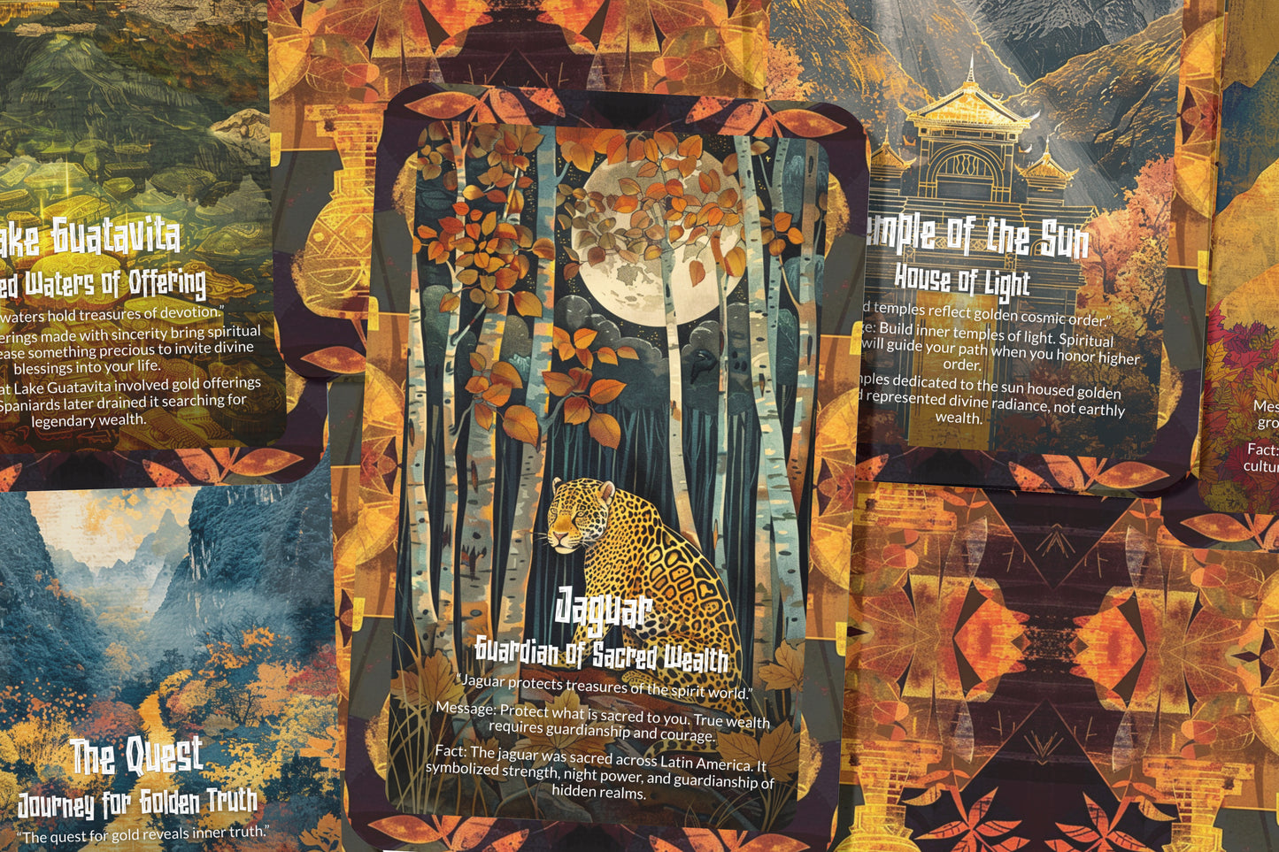 The Oracle of El Dorado – A Lost Civilization Oracle Deck – 22 Oracle Cards – Legends of Ancient Gold