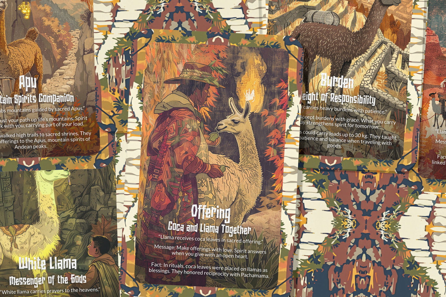 The Oracle of the Llama – A Sacred Carrier Oracle Deck – 22 Oracle Cards – Protector of the Andean Path