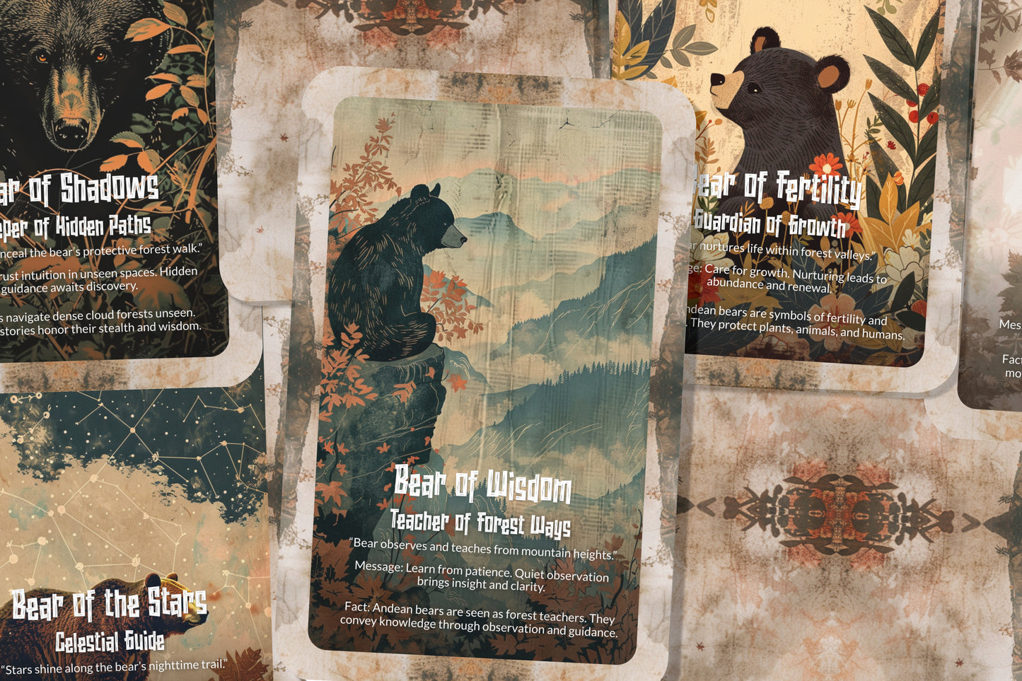 The Oracle of the Andean Bear – A Mountain Protector Oracle Deck – 22 Oracle Cards – Guardian of Sacred Highlands