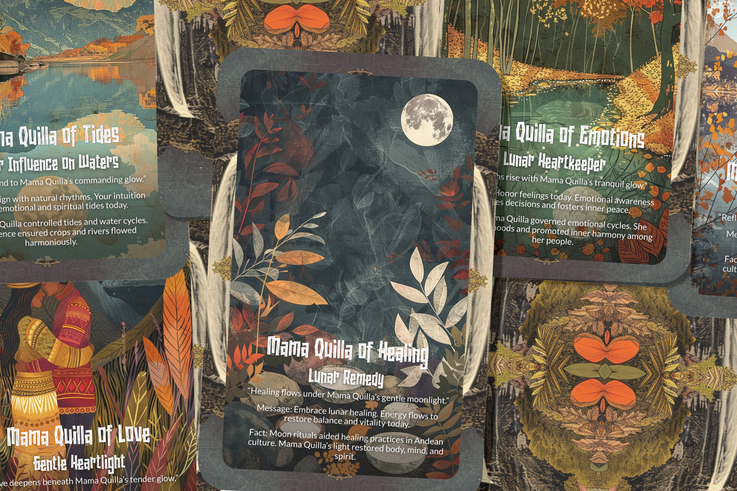 The Oracle of Mama Quilla – A Moon Goddess Oracle Deck – 22 Oracle Cards – Mother of Night & Time