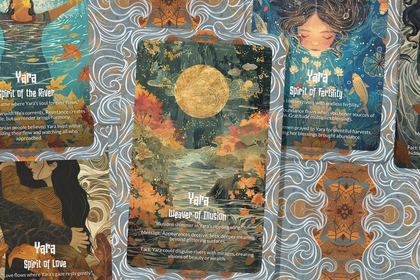 The Oracle of Yara – A River Goddess Oracle Deck – 22 Oracle Cards – Enchantress of Waters & Songs