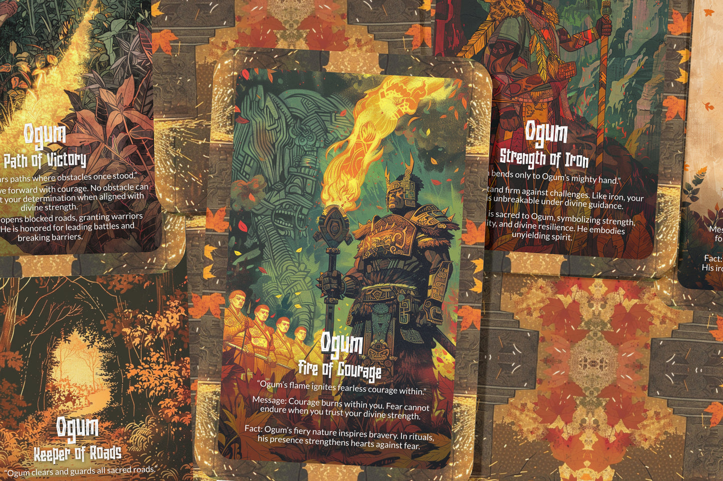 The Oracle of Ogum – A Warrior God Oracle Deck – 22 Oracle Cards – Spirit of Iron & Victory