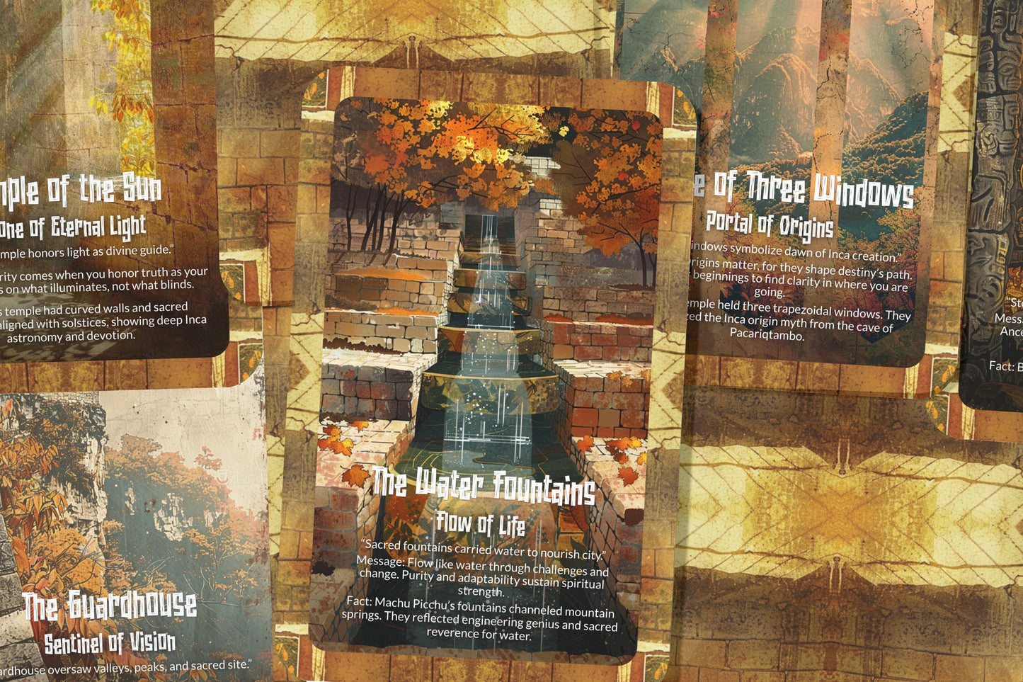 The Oracle of Machu Picchu – A Sacred Citadel Oracle Deck – 22 Oracle Cards – Wisdom of the Inca Heights