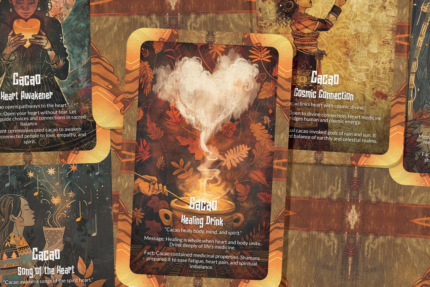 The Oracle of Cacao – A Heart Medicine Oracle Deck – 22 Oracle Cards – Sacred Food of the Gods