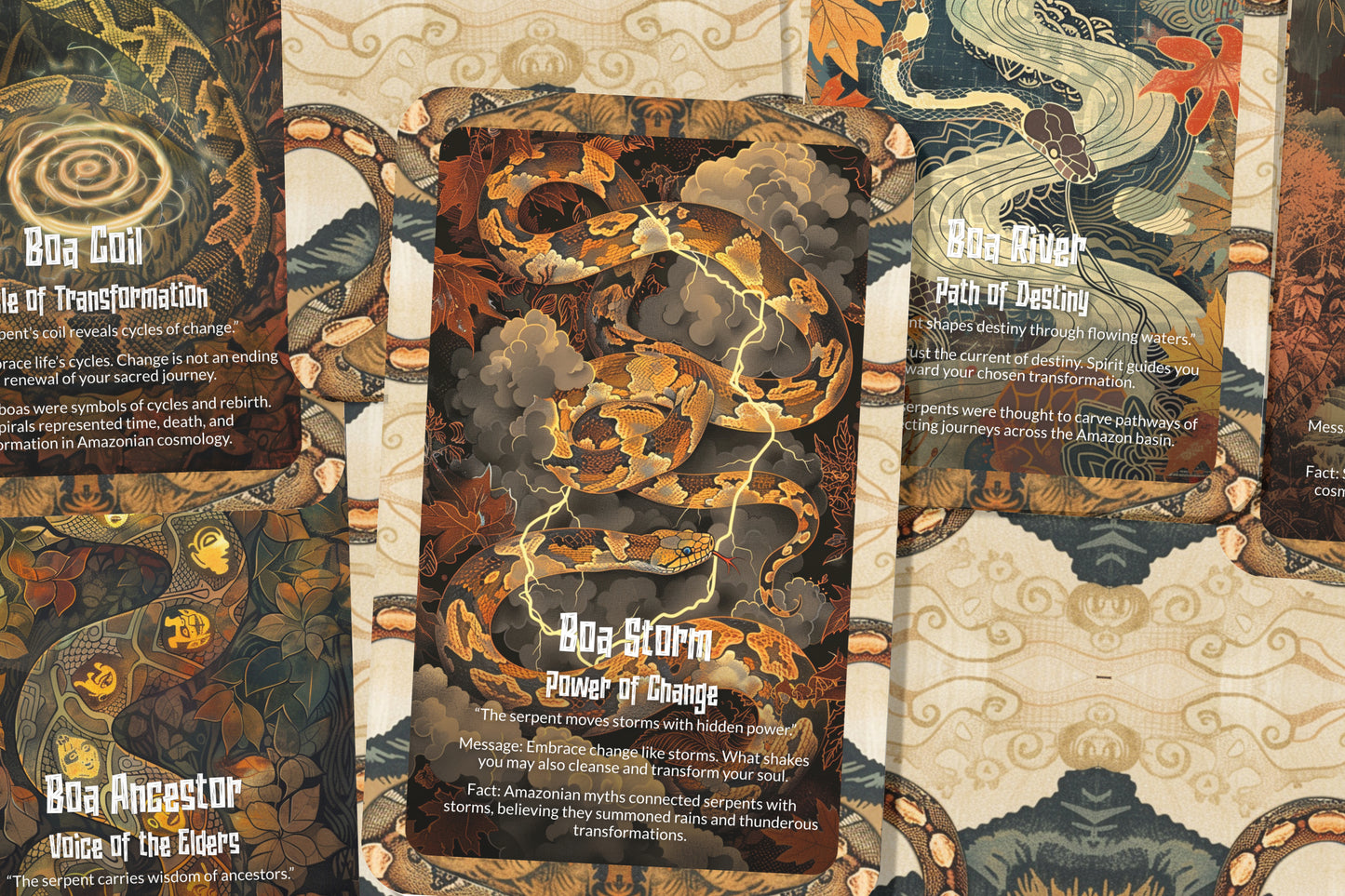 The Oracle of the Boa Serpent – A Primal Power Oracle Deck – 22 Oracle Cards – Keeper of Ancient Mysteries