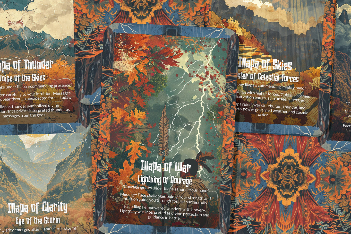 The Oracle of Illapa – A Thunder God Oracle Deck – 22 Oracle Cards – Lord of Rain & Lightning