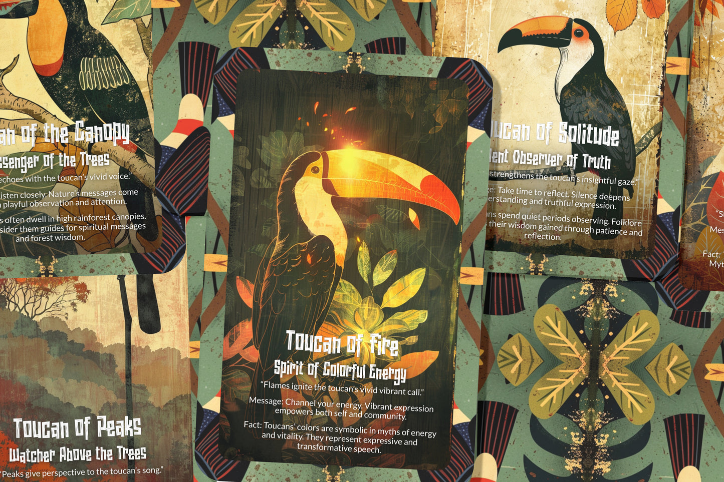 The Oracle of the Toucan – A Voice of Color Oracle Deck – 22 Oracle Cards – Messenger of the Tropics