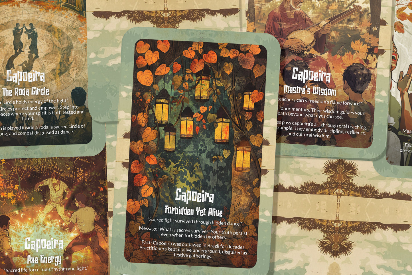 The Oracle of Samba – A Festival Oracle Deck – 22 Oracle Cards – Joyful Beats of Carnival Fire