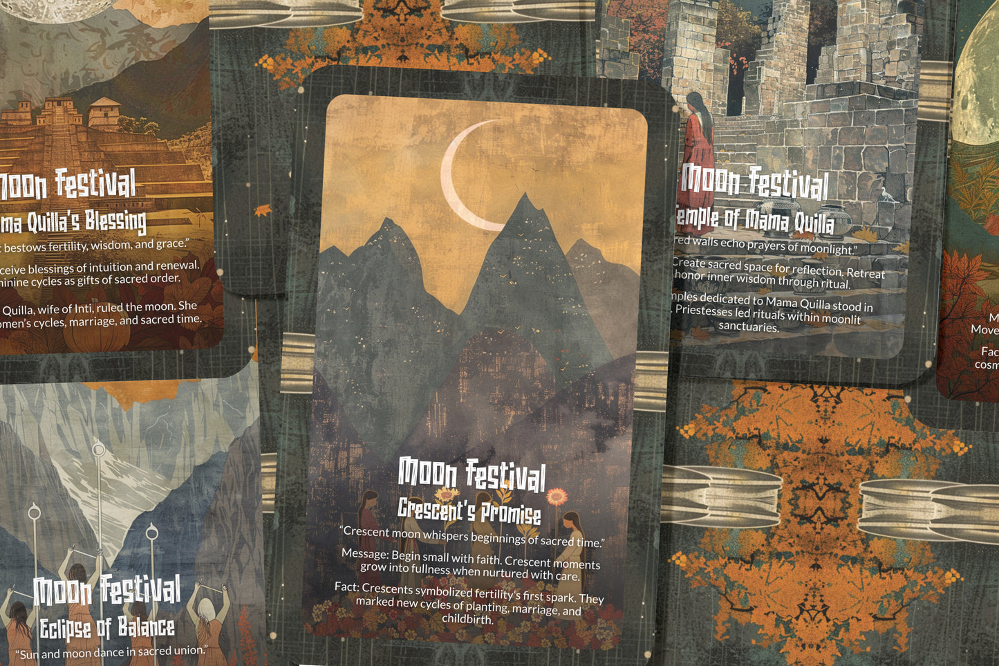 The Oracle of the Moon Festival – A Lunar Celebration Oracle Deck – 22 Oracle Cards – Spirit of Night Rituals