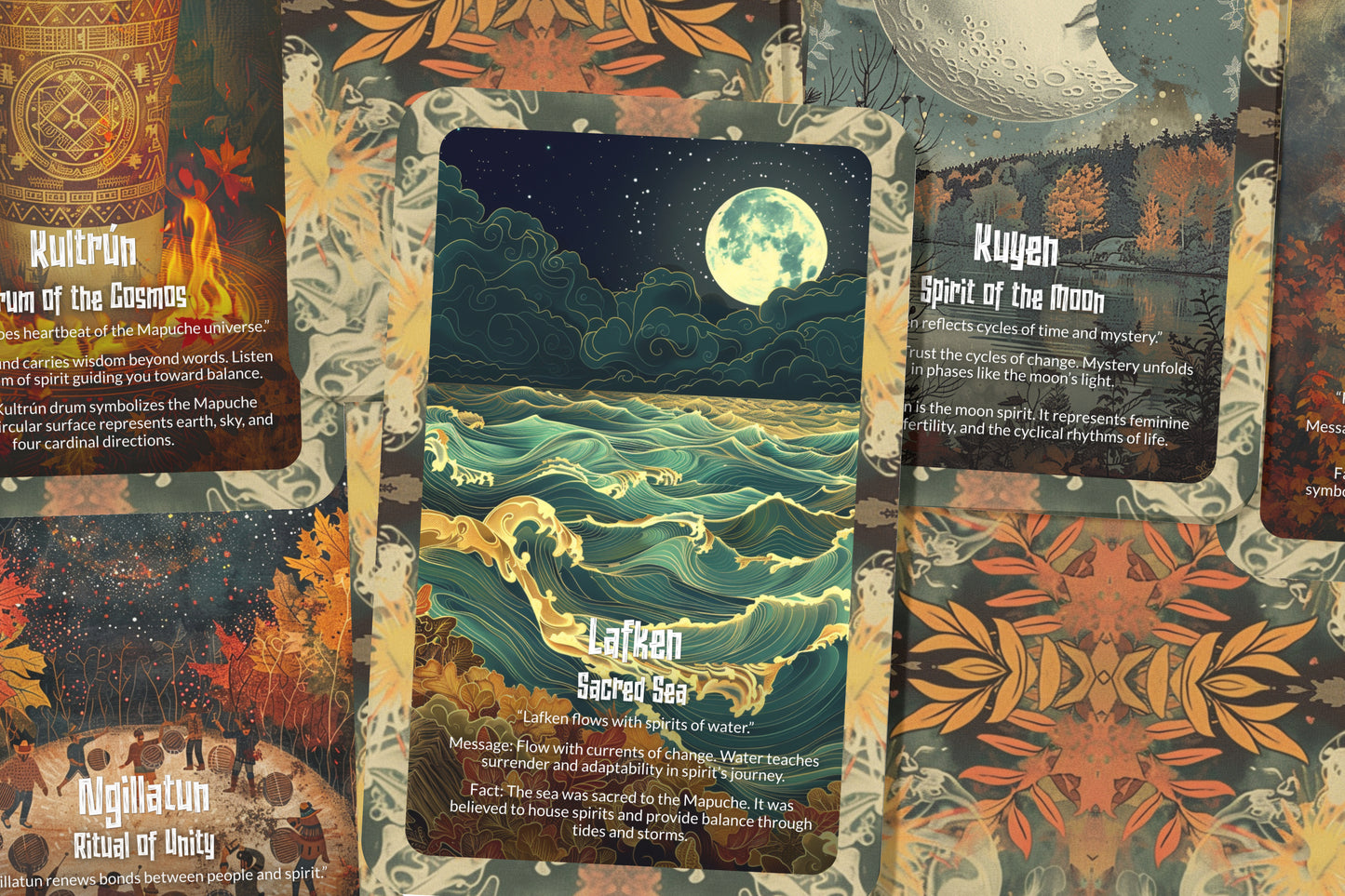 The Oracle of the Mapuche – A People of the Land Oracle Deck – 22 Oracle Cards – Keepers of Sacred Earth