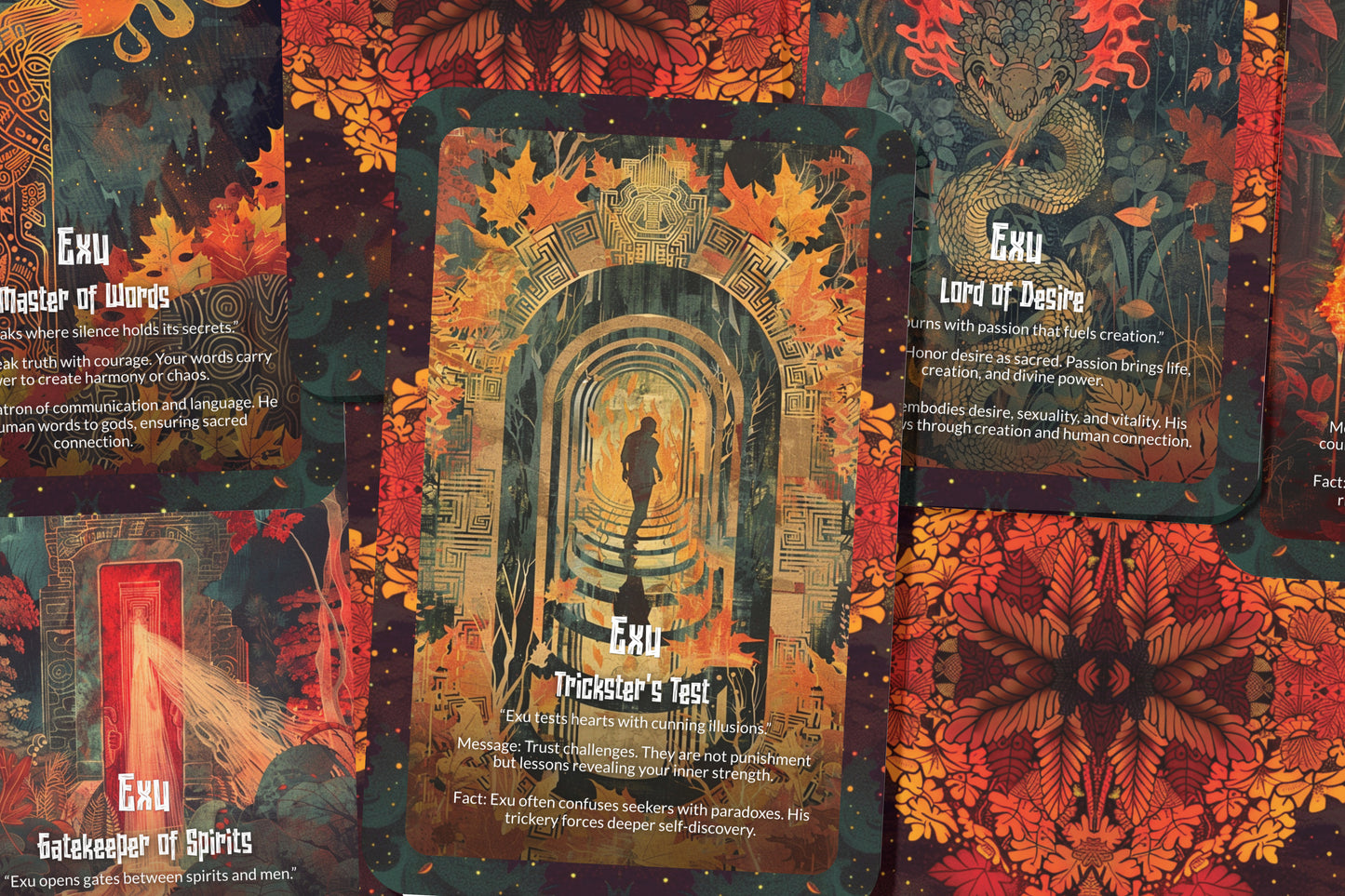 The Oracle of Exu – A Messenger God Oracle Deck – 22 Oracle Cards – Guardian of Roads & Destiny