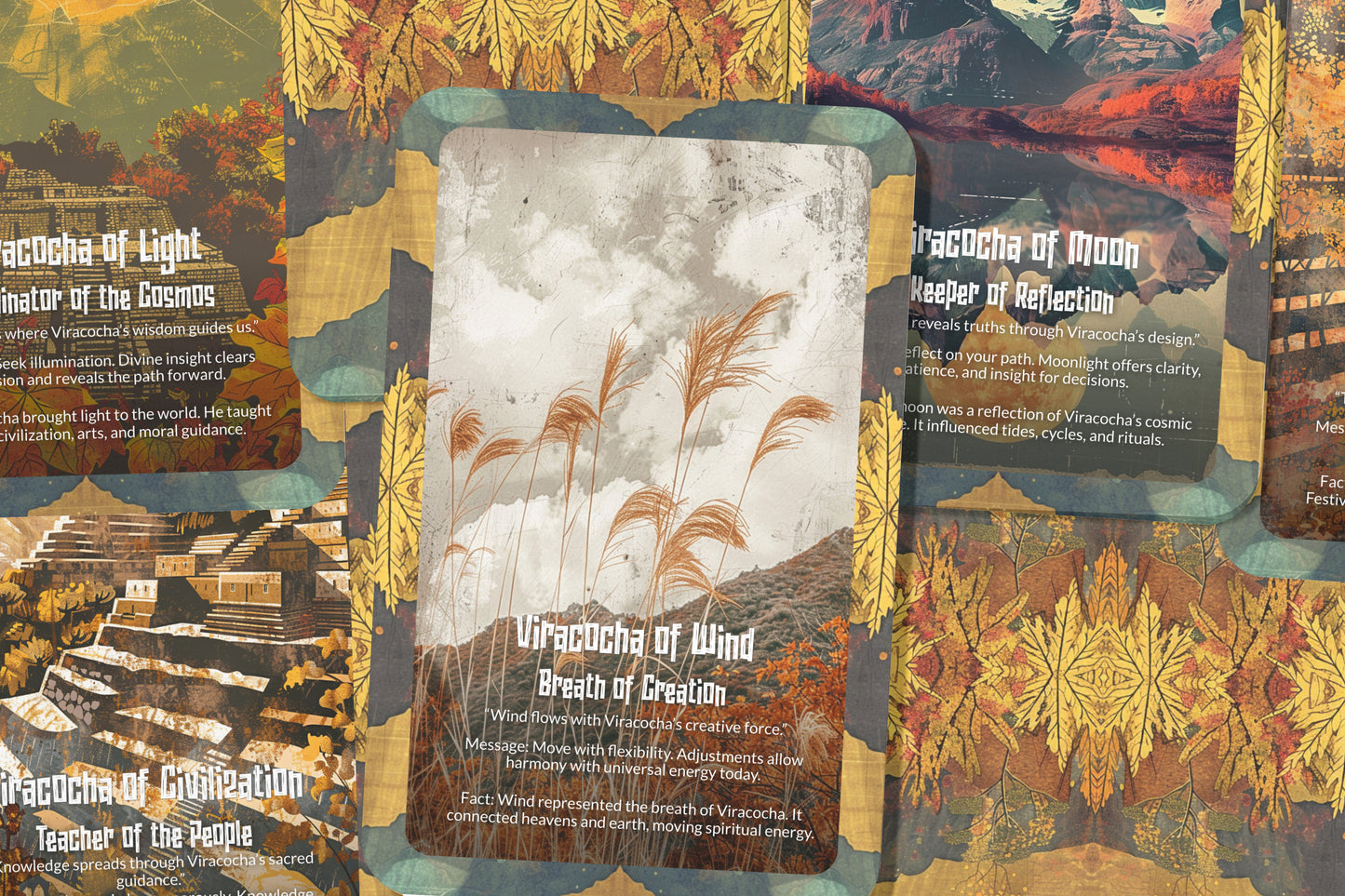 The Oracle of Viracocha – A Creator God Oracle Deck – 22 Oracle Cards – Maker of Earth & Sky