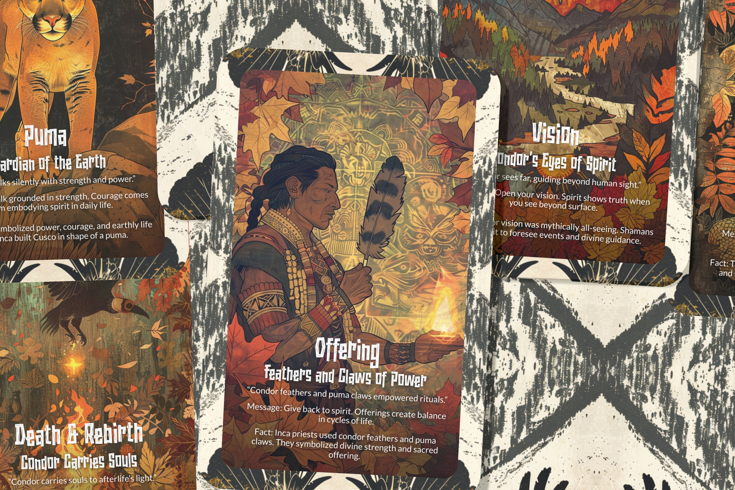 The Oracle of Condor & Puma – A Dual Spirit Oracle Deck – 22 Oracle Cards – Sky & Earth Guardians of the Andes