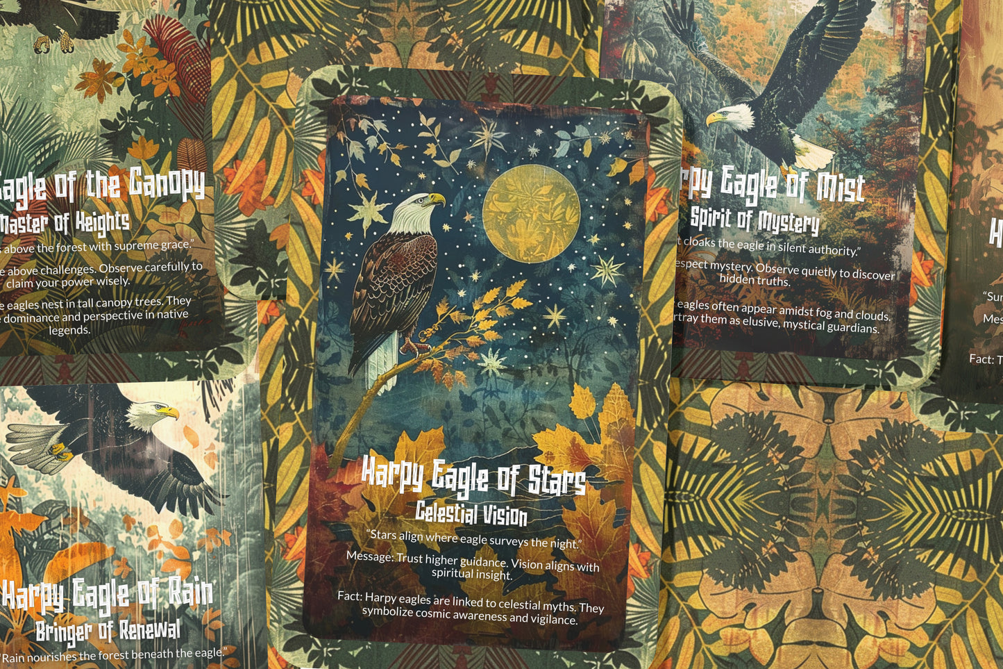 The Oracle of the Harpy Eagle – A Sky Ruler Oracle Deck – 22 Oracle Cards – Hunter of Vision & Majesty