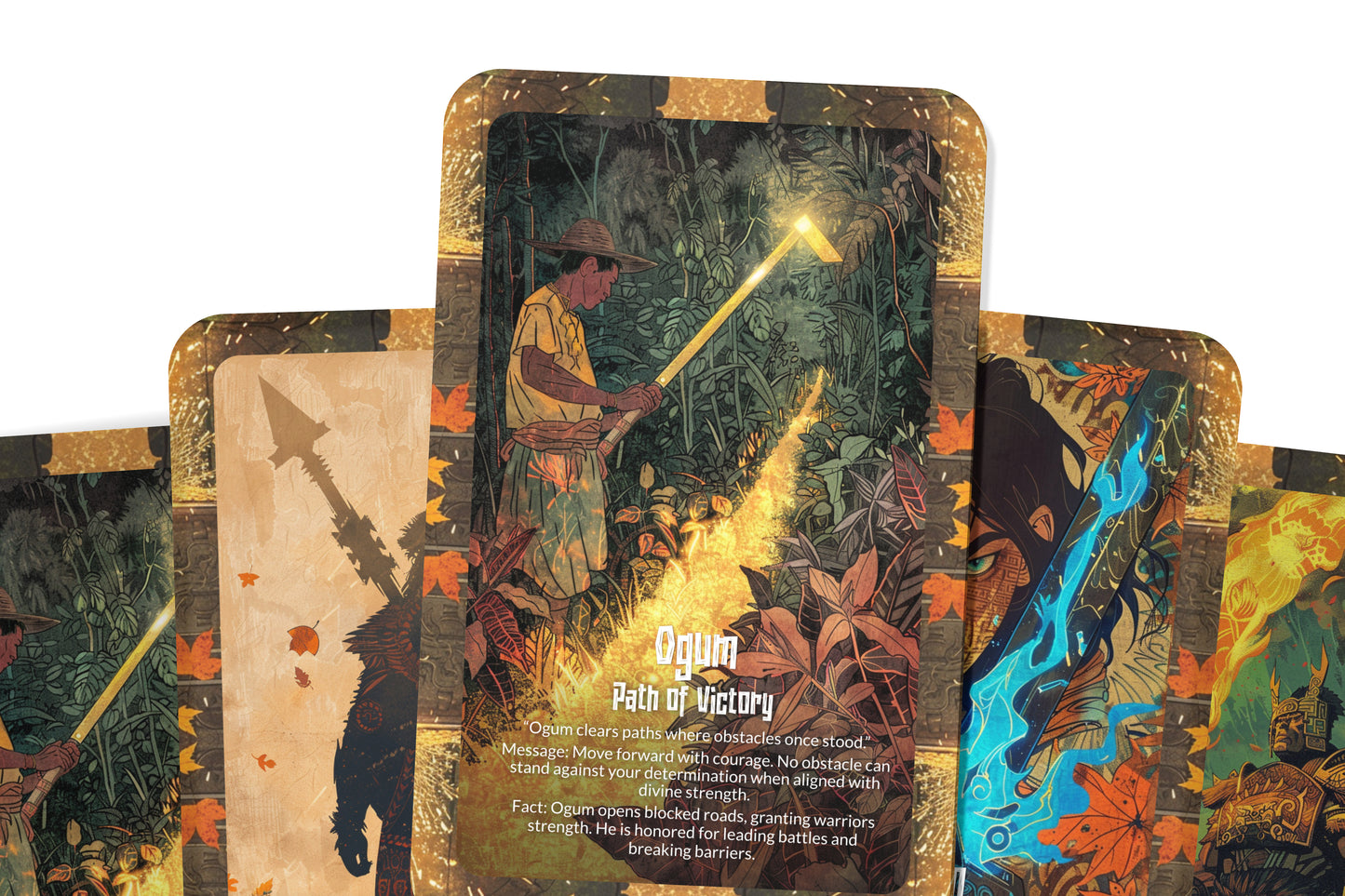 The Oracle of Ogum – A Warrior God Oracle Deck – 22 Oracle Cards – Spirit of Iron & Victory