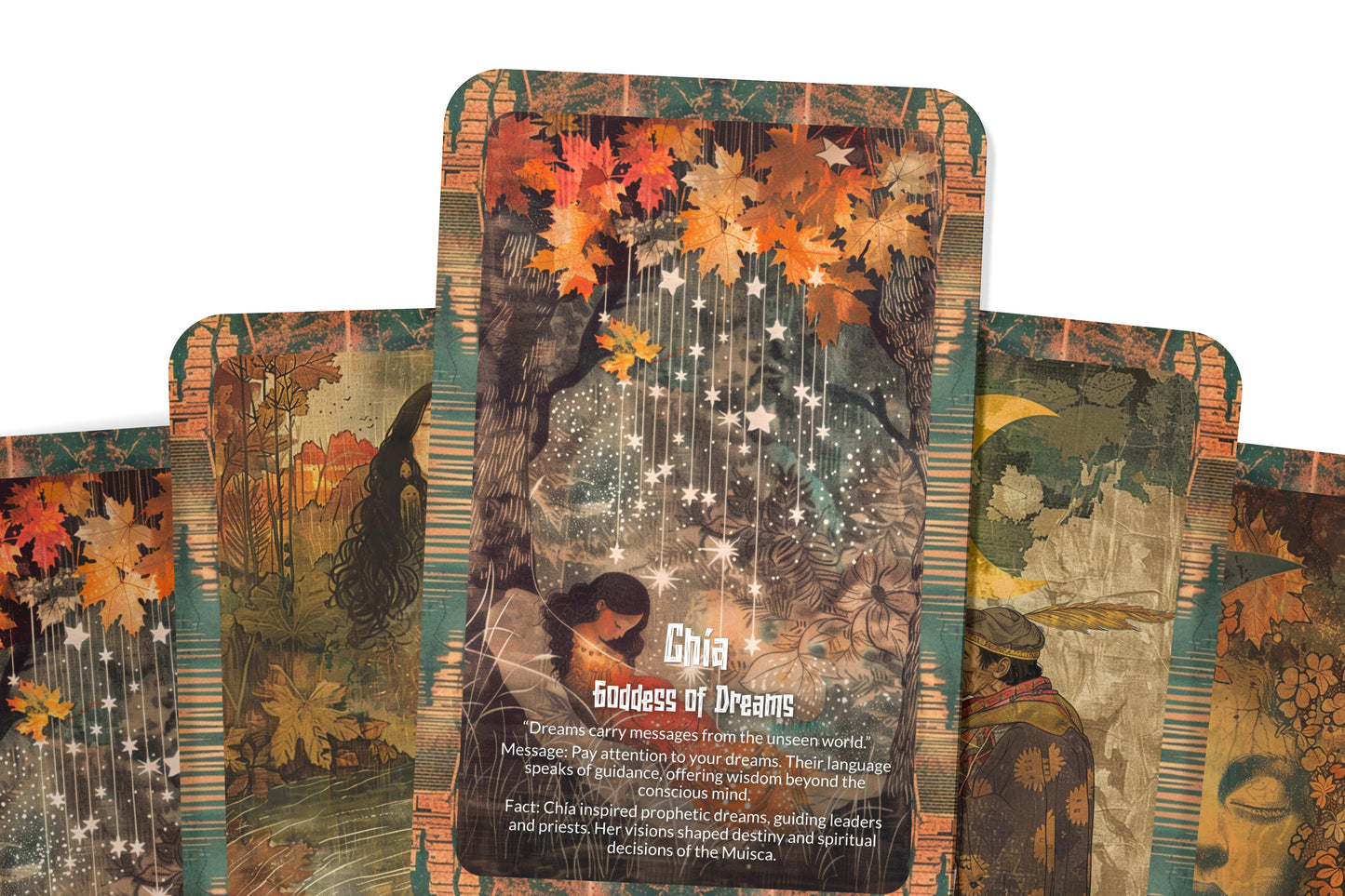 The Oracle of Chía – A Moon Goddess Oracle Deck – 22 Oracle Cards – Radiance of Night & Love