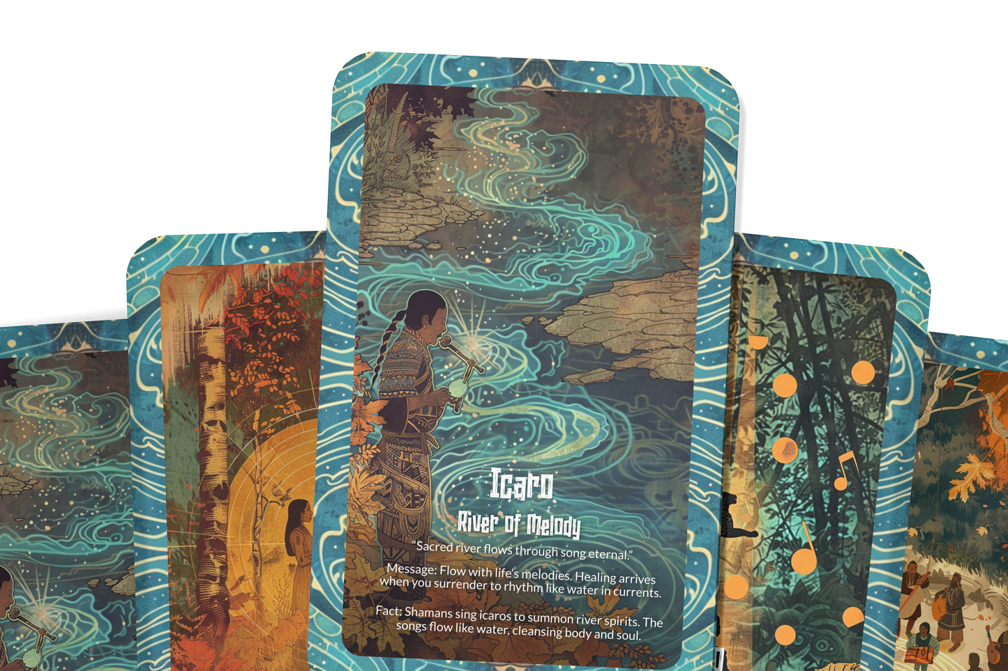 The Oracle of Amazonian Songs – A Jungle Rhythm Oracle Deck – 22 Oracle Cards – Spirit Chants of the Rainforest