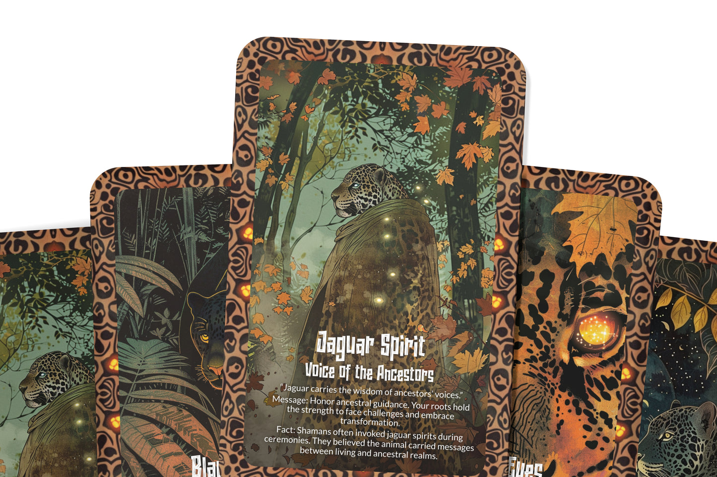 The Oracle of the Jaguar – A Night Guardian Oracle Deck – 22 Oracle Cards – Power, Protection & Sacred Hunt