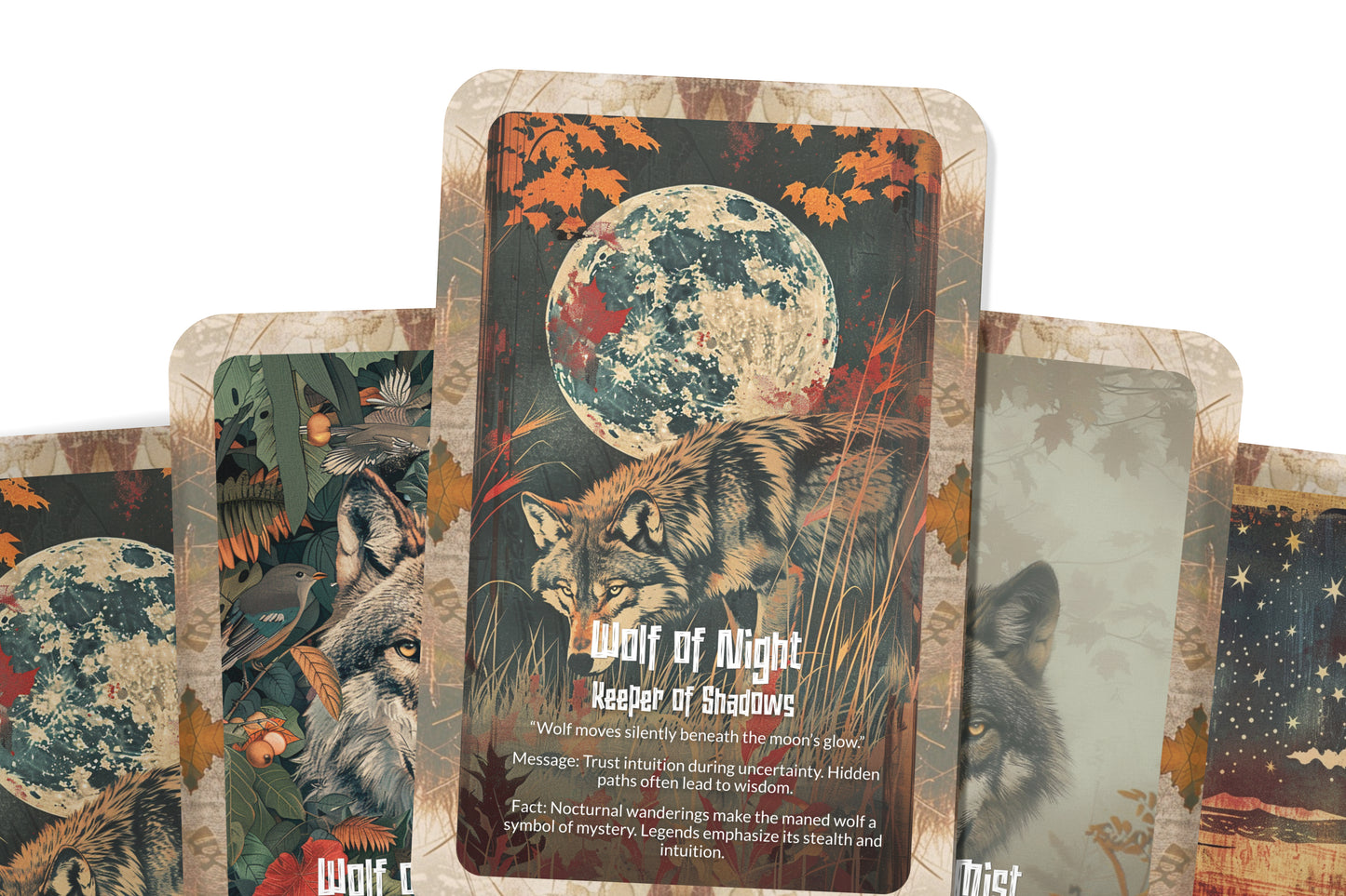 The Oracle of the Maned Wolf – A Sacred Wanderer Oracle Deck – 22 Oracle Cards – Keeper of the Grasslands