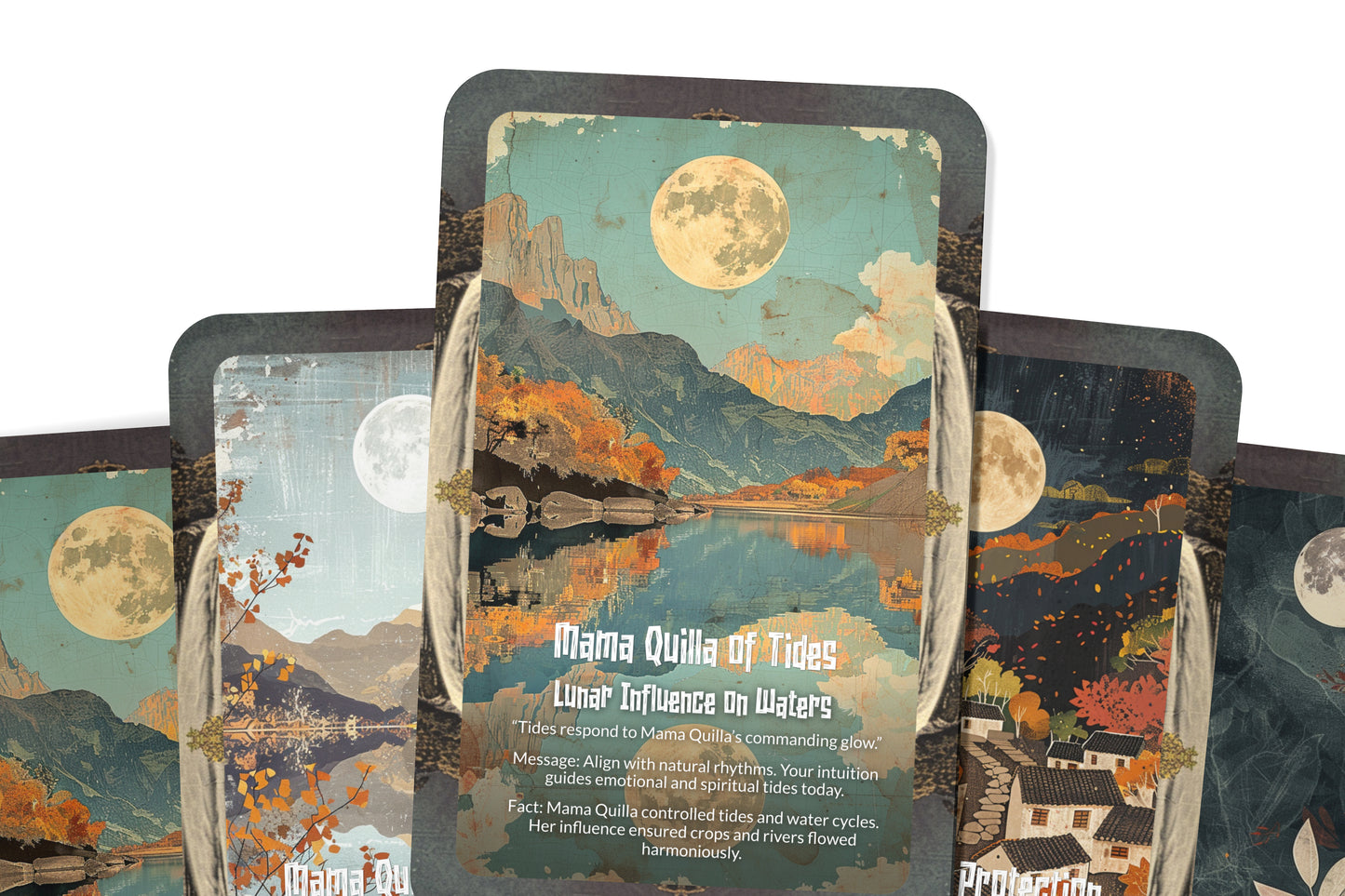 The Oracle of Mama Quilla – A Moon Goddess Oracle Deck – 22 Oracle Cards – Mother of Night & Time