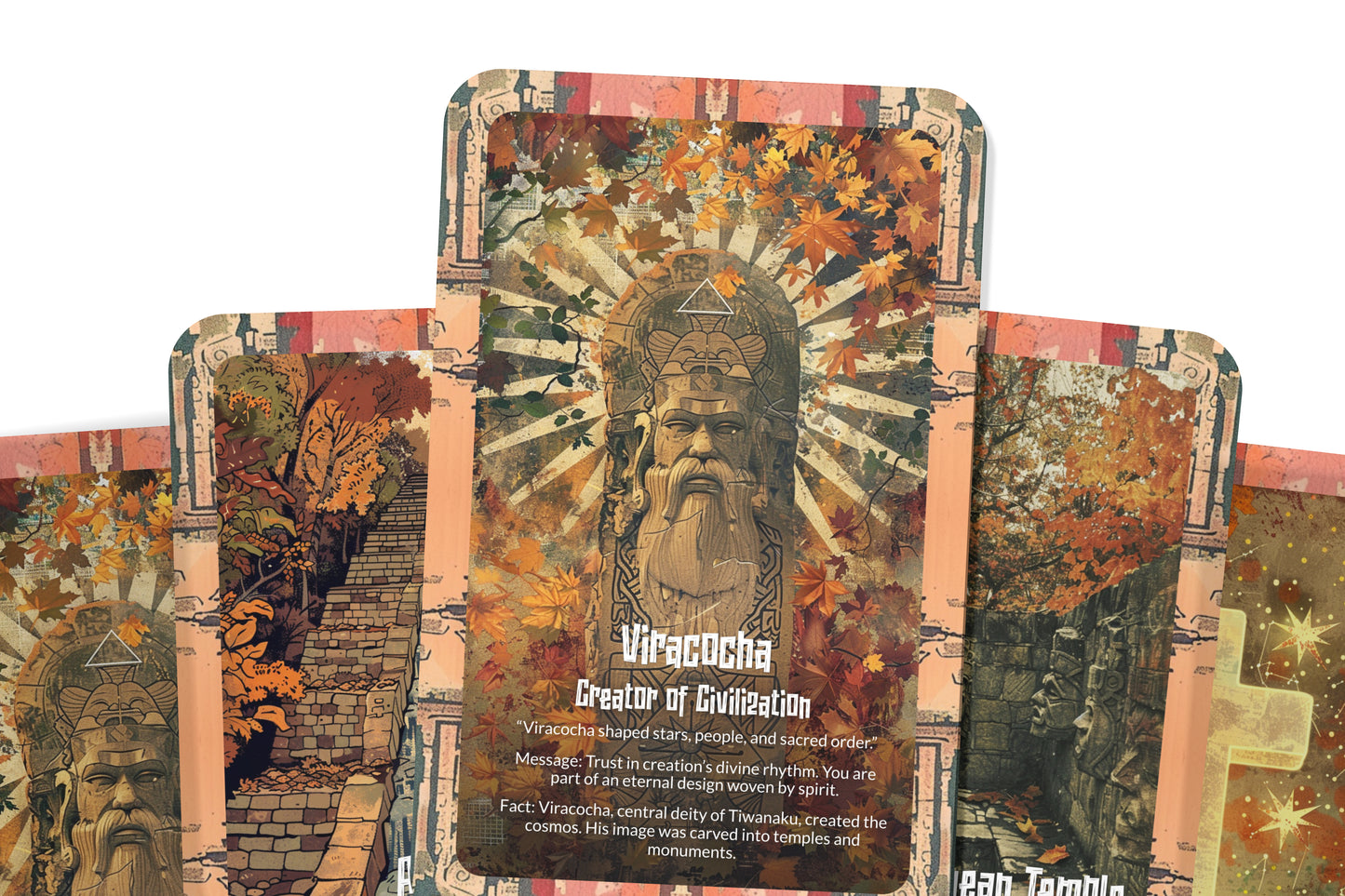 The Oracle of Tiwanaku – A Lost Civilization Oracle Deck – 22 Oracle Cards – Portals of Andean Wisdom