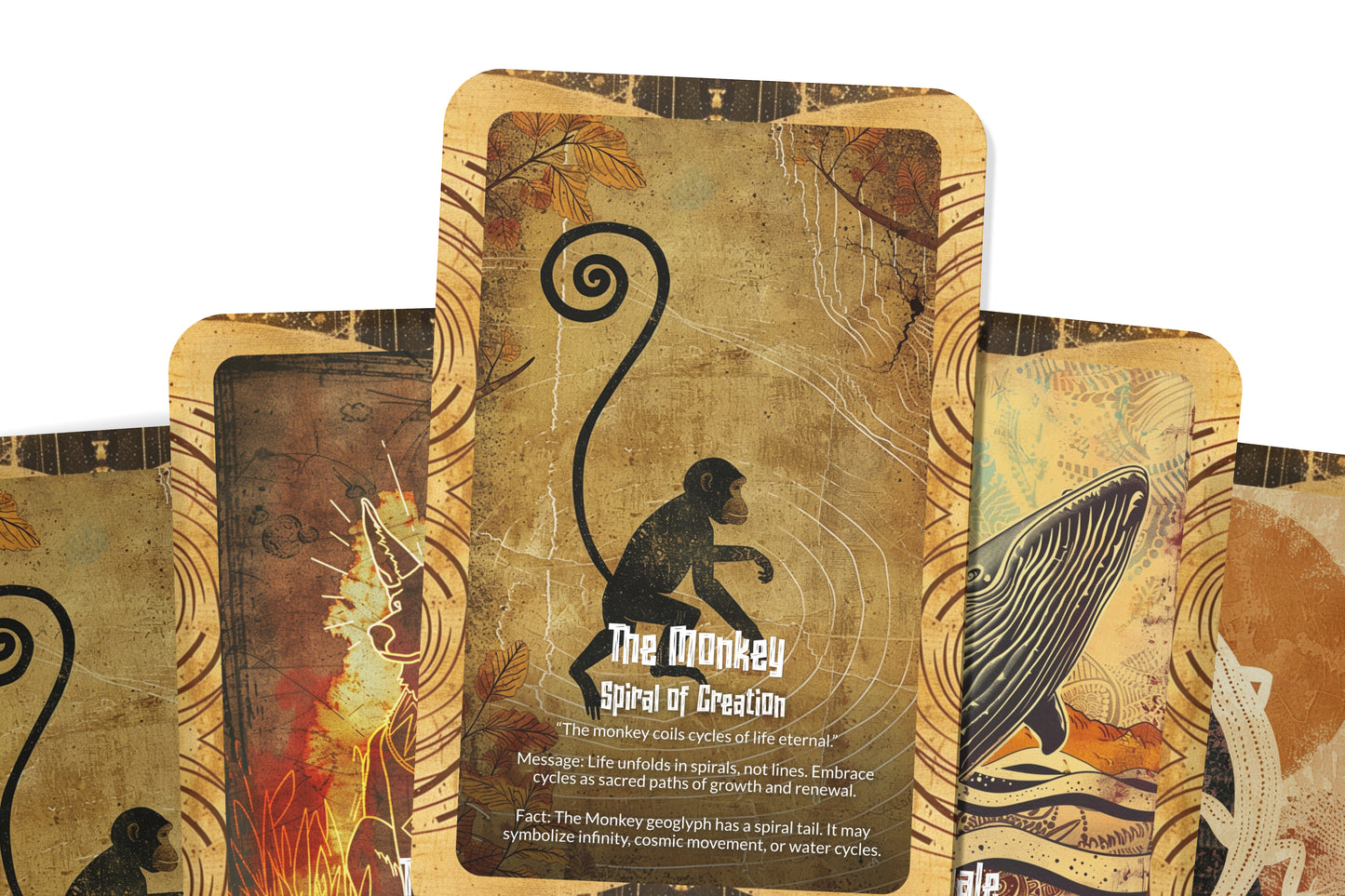 The Oracle of the Nazca Lines – A Sacred Geometry Oracle Deck – 22 Oracle Cards – Mysteries Etched in Desert Sands