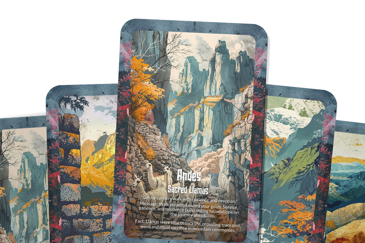 The Oracle of the Andes – A Sacred Mountain Oracle Deck – 22 Oracle Cards – Peaks of Divine Power