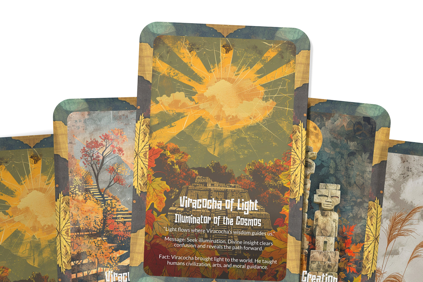 The Oracle of Viracocha – A Creator God Oracle Deck – 22 Oracle Cards – Maker of Earth & Sky