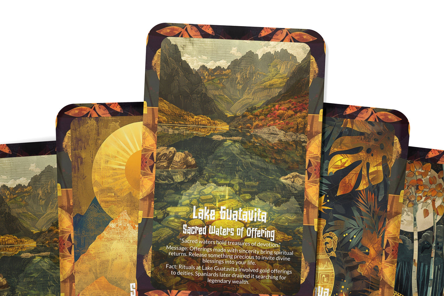 The Oracle of El Dorado – A Lost Civilization Oracle Deck – 22 Oracle Cards – Legends of Ancient Gold