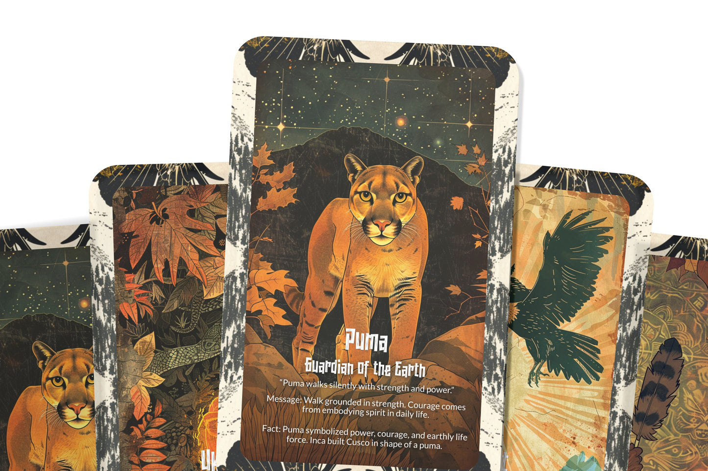 The Oracle of Condor & Puma – A Dual Spirit Oracle Deck – 22 Oracle Cards – Sky & Earth Guardians of the Andes