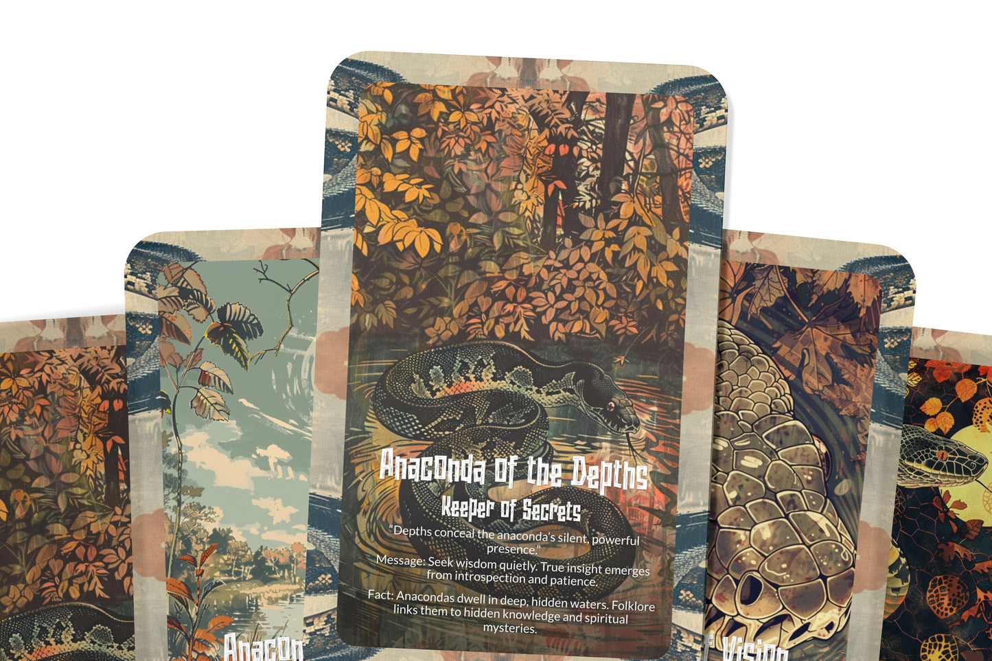 The Oracle of the Anaconda – A River Guardian Oracle Deck – 22 Oracle Cards – Spirit of Flow & Power