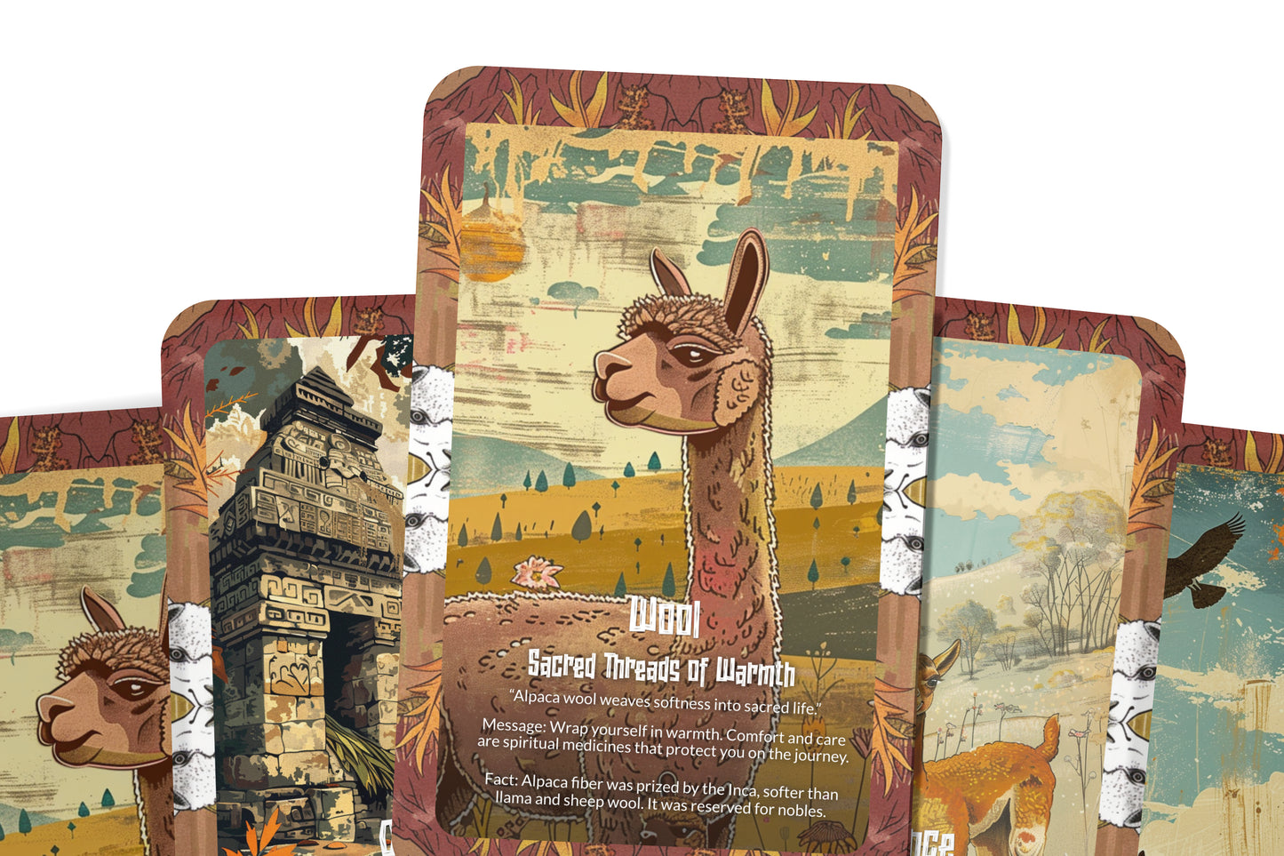The Oracle of the Alpaca – A Gentle Spirit Oracle Deck – 22 Oracle Cards – Guardian of Andean Harmony