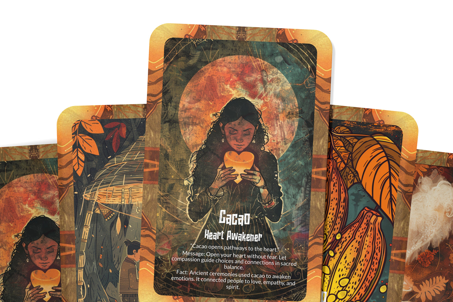 The Oracle of Cacao – A Heart Medicine Oracle Deck – 22 Oracle Cards – Sacred Food of the Gods