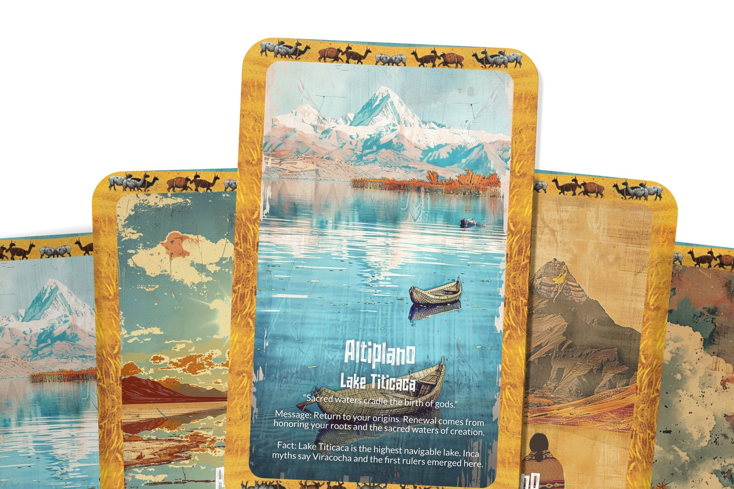 The Oracle of the Altiplano – A High Plains Oracle Deck – 22 Oracle Cards – Spirit of the Andean Plateau