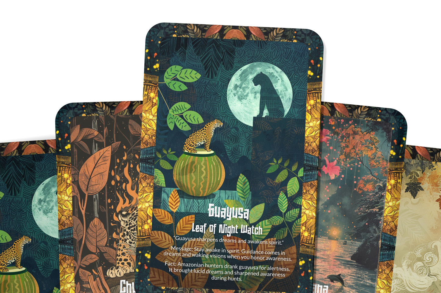 The Oracle of Amazonian Herbs – A Healing Spirit Oracle Deck – 22 Oracle Cards – Green Wisdom of the Jungle