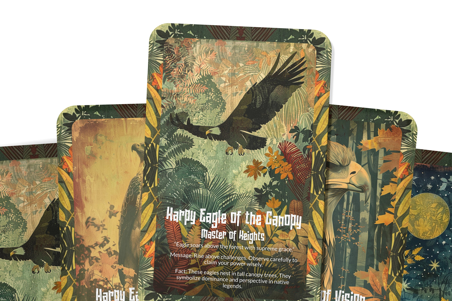The Oracle of the Harpy Eagle – A Sky Ruler Oracle Deck – 22 Oracle Cards – Hunter of Vision & Majesty