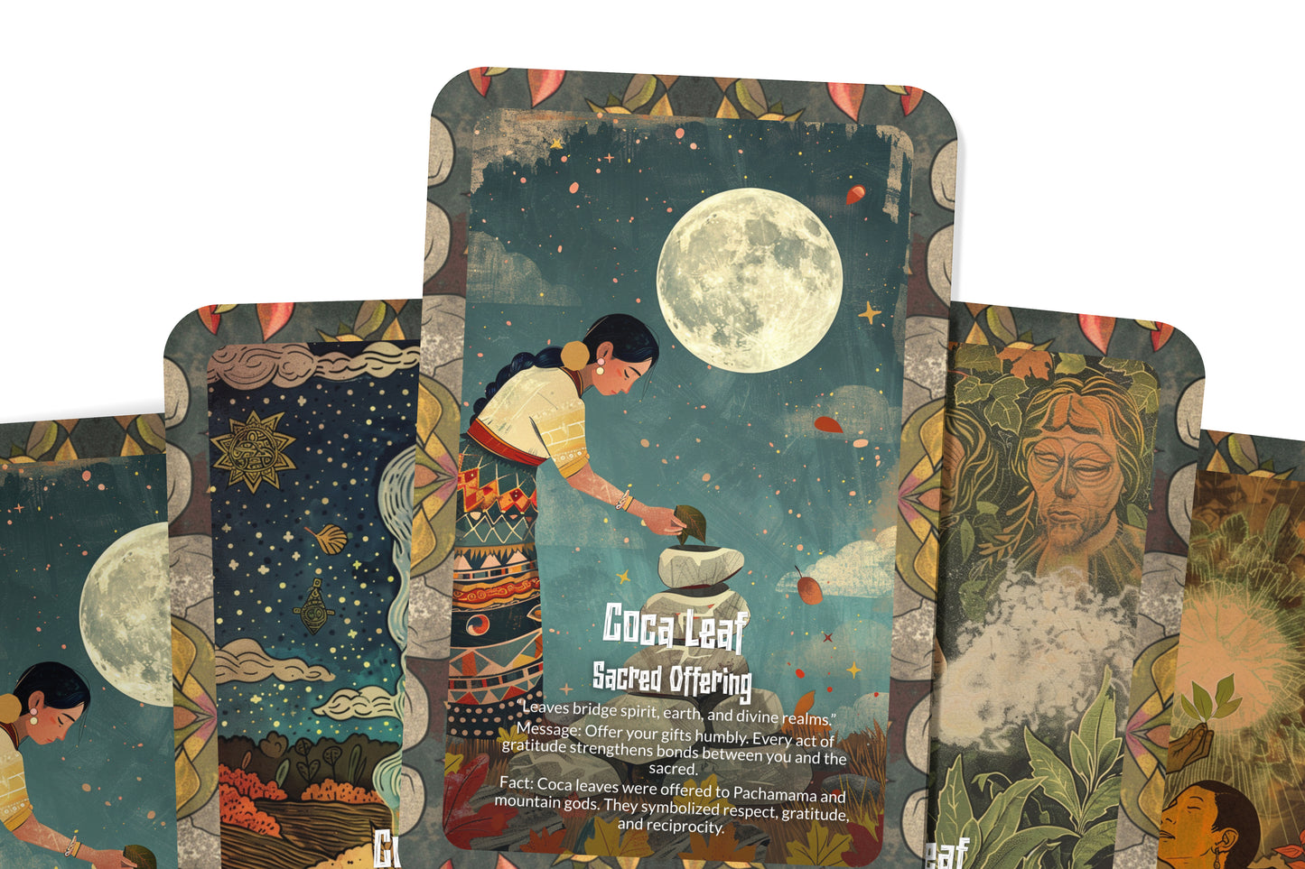 The Oracle of the Coca Leaf – A Divination Oracle Deck – 22 Oracle Cards – Ancestral Medicine & Sacred Offerings