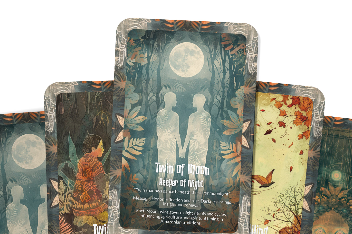 The Oracle of Sacred Twins – A Duality Oracle Deck – 22 Oracle Cards – Balance of Shadow & Light